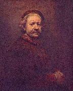 REMBRANDT Harmenszoon van Rijn Dated 1669, the year he died, though he looks much older in other portraits. National Gallery Sweden oil painting artist